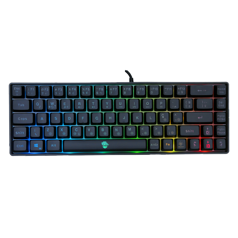 Teclado Gamer Ninja Black Noir RGB Switch Membrana ABNT2 Black TC-GN-BKNR