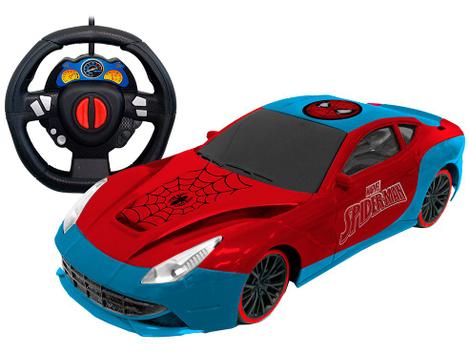 Brinquedo Carrinho de Controle Remoto Marvel Spider-Man - Autoracing 3