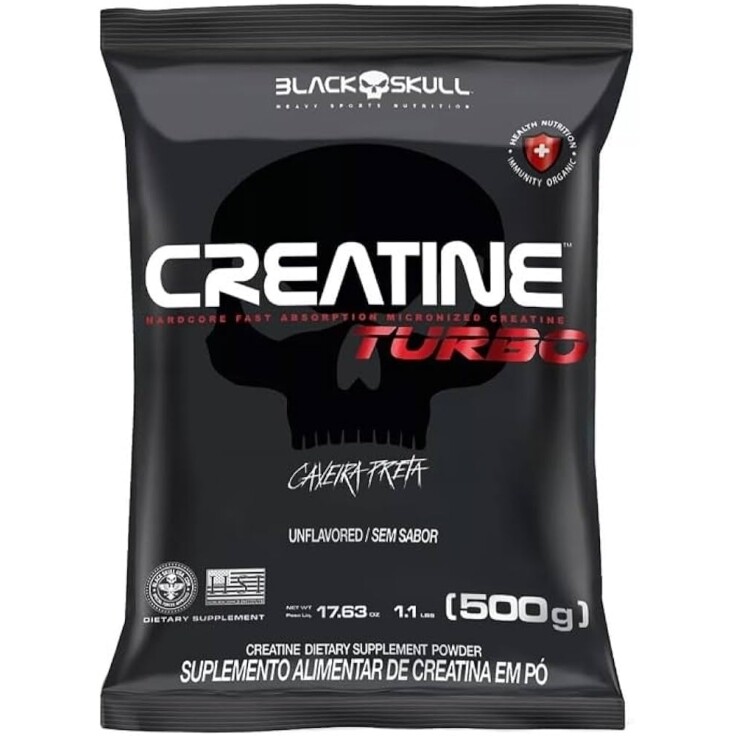 Creatina Black Skull Turbo (Refil) - 500g