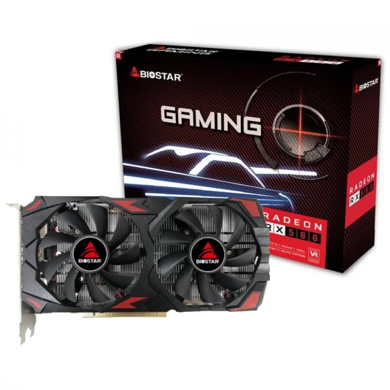 Placa de Vídeo Biostar AMD Radeon RX 580 2048SP 8GB GDDR5 256 Bit VA5815RQ82