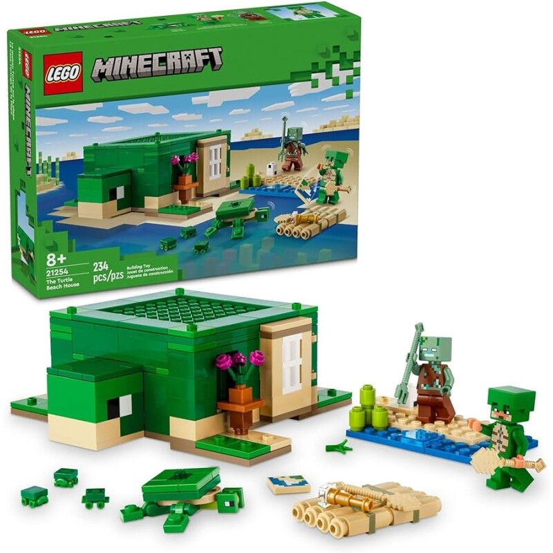 Lego Set Minecraft 21254 A Casa de Praia Tartaruga - 234 Peças