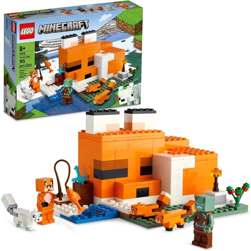 LEGO Minecraft Pousada da Raposa 21178 Kit Incrível (193 Peças)