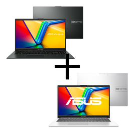 Notebook ASUS Vivobook Go 15 E1504FA-NJ732 Mixed Black + Notebook ASUS Vivobook Go 15 E1504GA-NJ447 Cool Silver