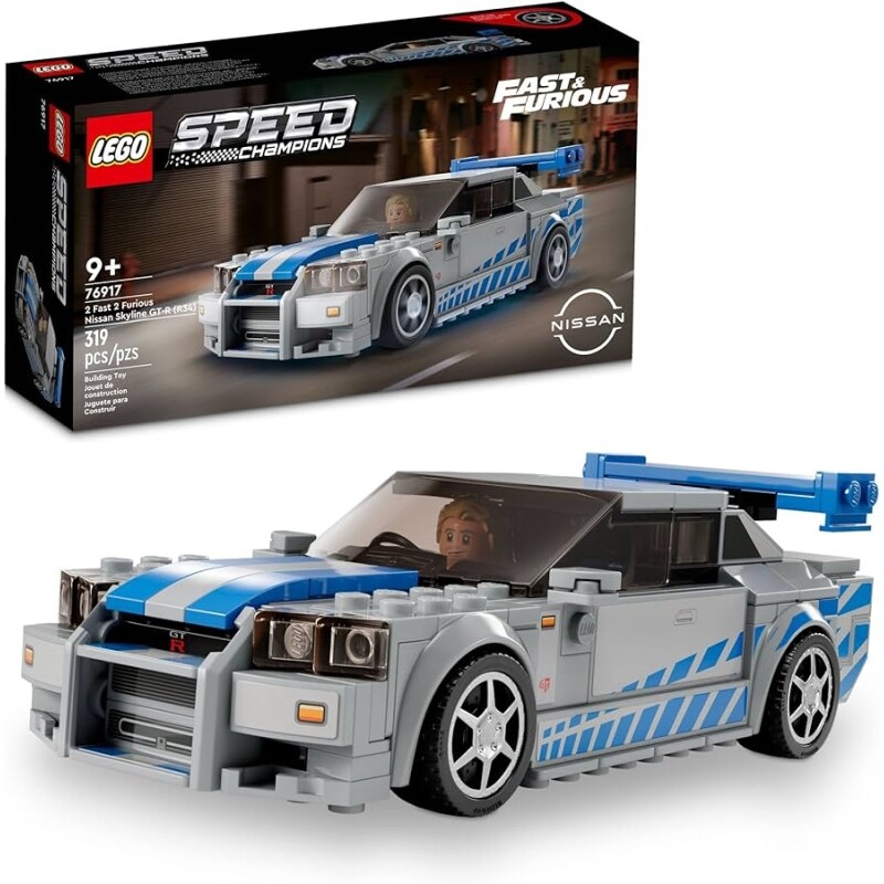 Lego Speed Champions Nissan Skyline GT-R (R34) de 2 Fast 2 Furious 76917 - 319 Peças