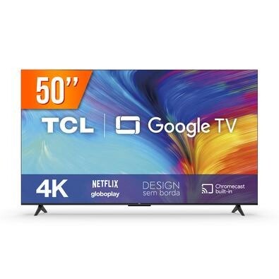 Smart Google TV TCL P635 LED 50" 4K UHD HDR - 50P635