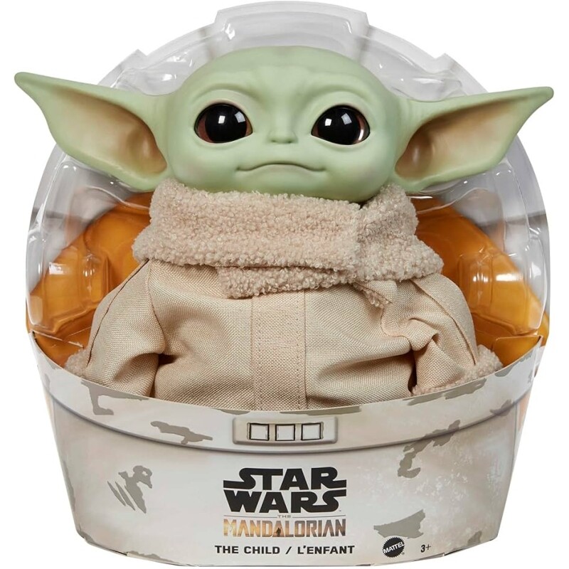 Boneco de Pelúcia Star Wars Baby Yoda 28cm GWD85 - Mattel