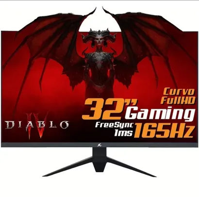 Monitor Gamer Super Frame Precision 31.5" Ultra Curvo 165Hz 1ms #Shopee⚡️