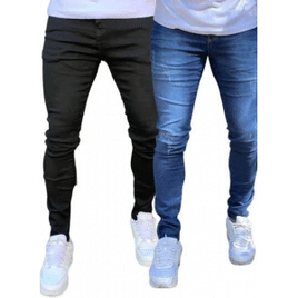 kits de 2 calças jeans masculinas