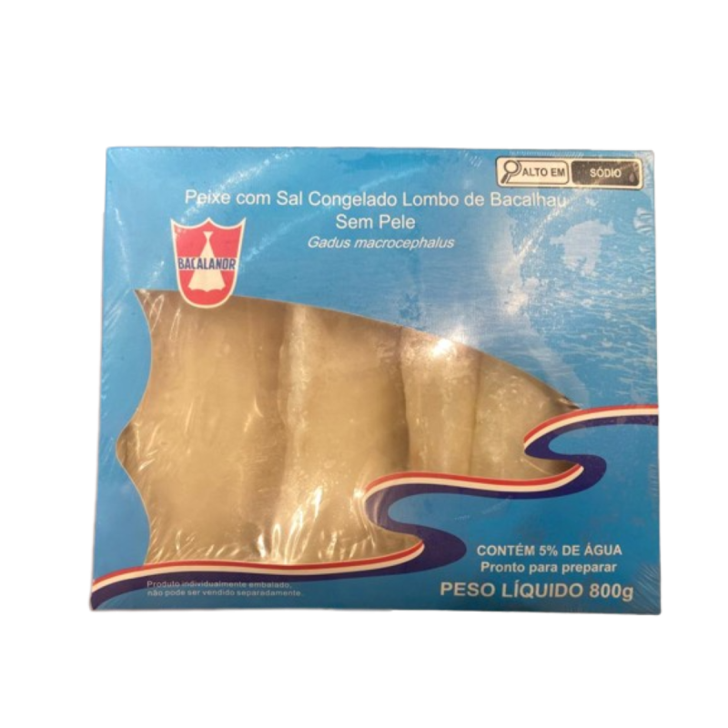 Lombo de Bacalhau Bacalanor Light 800g