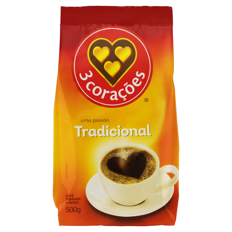 Café 3 Corações Tradicional Almofada 500g