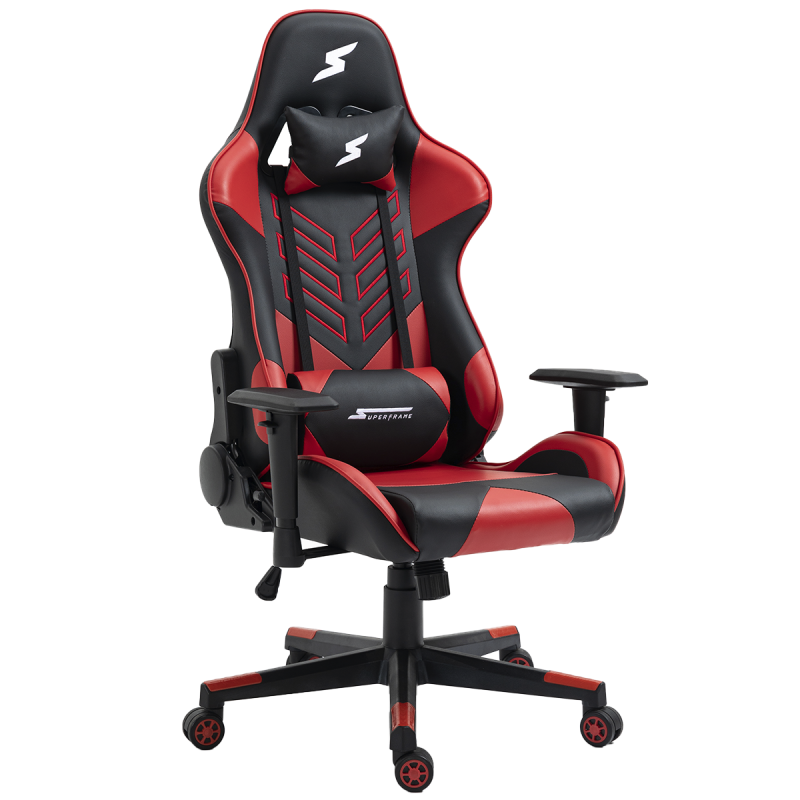 Cadeira Gamer SuperFrame Godzilla Reclinável Preto e Vermelho