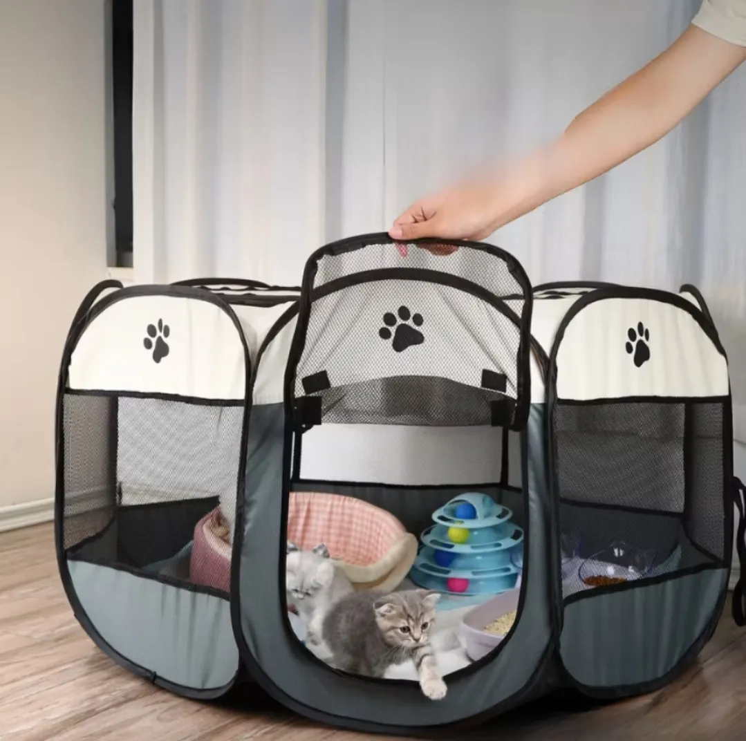 Casinha Para Pets Gatos Grande Dobrável Portátil - 4Cores