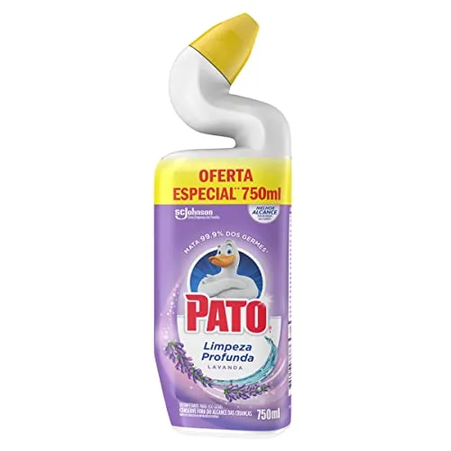 [Preço utilizando Rec + 15% do mais por menos] Pato Limpador Sanitário Limpeza Profunda Gel Lavanda 750ml promocional