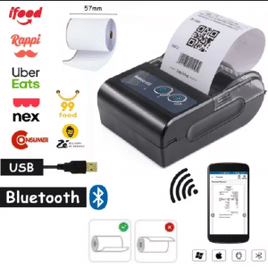 Mini Impressora Térmica Portátil Bluetooth