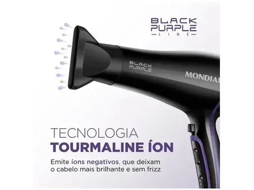 Secador de Cabelo Mondial Black Purple SCN-01