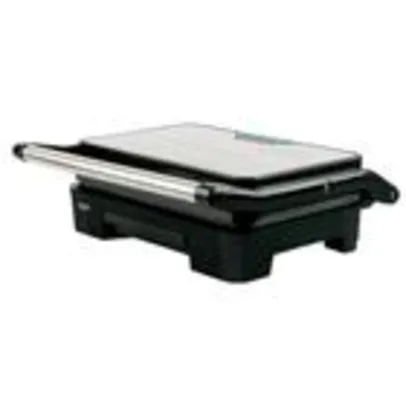 Grill Elétrico Mallory Asteria Compact Inox Preto- 127V