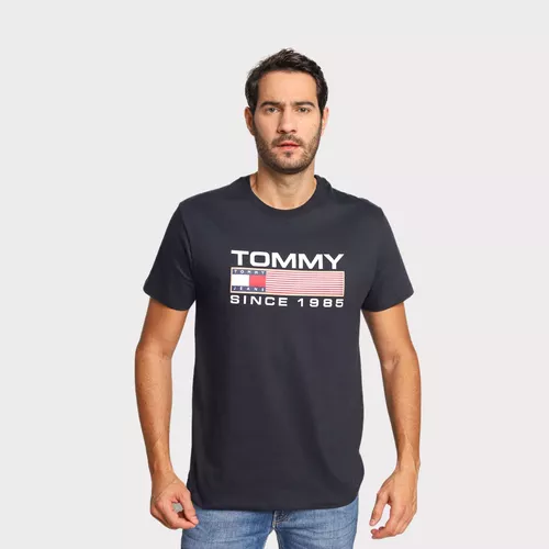 Camiseta Tommy Hilfiger Masculina Logo Estampada 1985