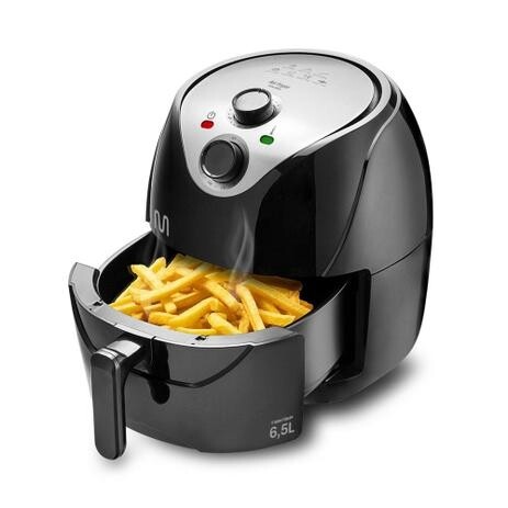 Fritadeira Elétrica sem óleo Air Fryer 65L 1700W 127V Preta Multi - GO217