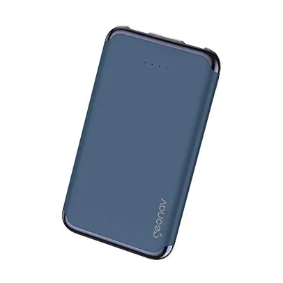 Power Bank Geonav, Carregador Portátil Universal 6.000mAh, 2 portas USB 2.1A, Led Indicador de bateria, PB6KMB, Azul