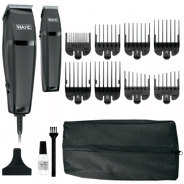 Kit Máquina de Cortar Cabelo + Aparador de Pelos Wahl Home Cut