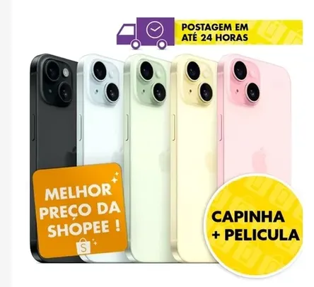 Celular Iphone 15 128GB Original Novo Lacrado com Garantia Apple de 1 ano