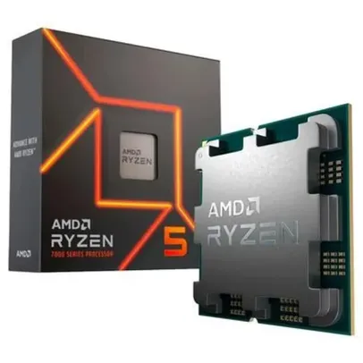 Processador AMD Ryzen 5 7600X, 5.3GHz, Cache 38MB, AM5, Radeon Graphics - 100-100000593WOF