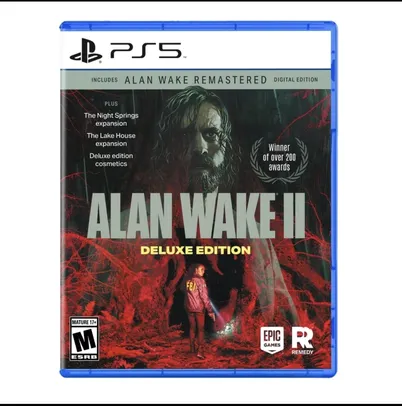 Alan Wake 2 com todas DLCs [+ Alan Wake 1] Deluxe Edition PS5 Midia Fisica