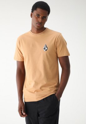 Camiseta Volcom Reta Iconic Bege