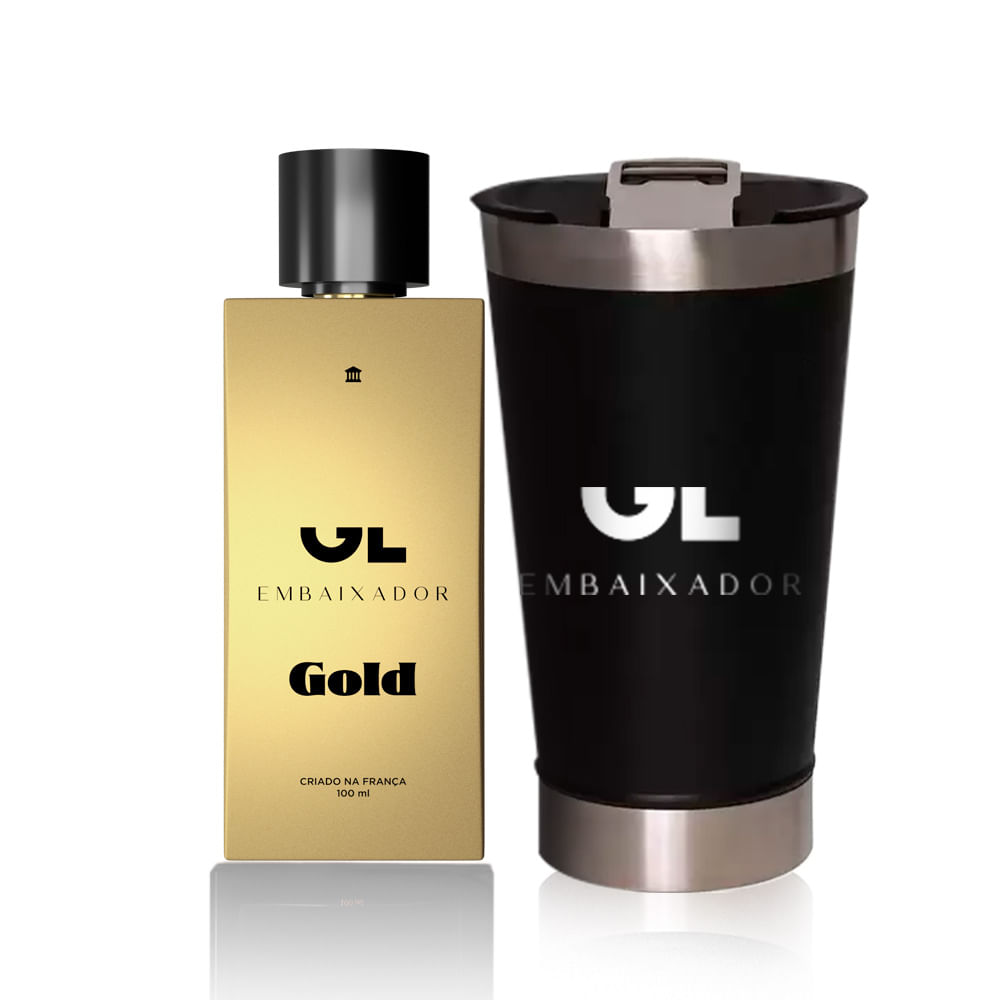 Perfume Gold GL Embaixador 100ml + Copo Personalizado - Clube GL