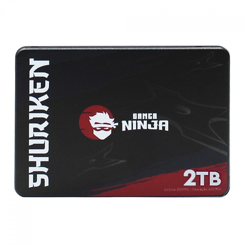 SSD Gamer Ninja Shuriken 2TB Sata III Leitura 510MBs e Gravação 495MBs GN-ST-SHS2TB