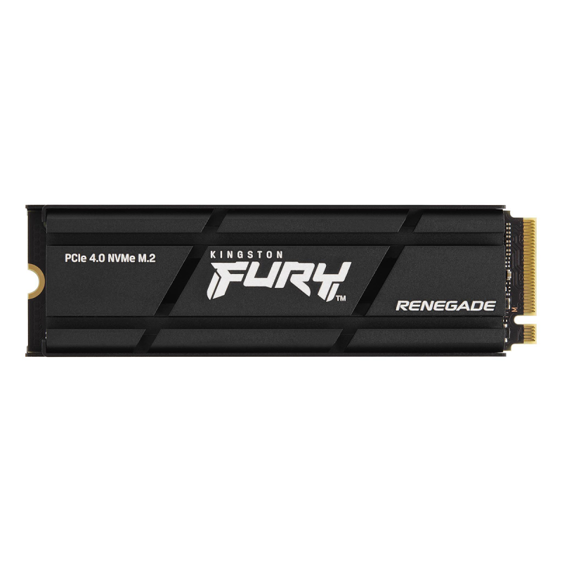 SSD Kingston Fury Renegade 1TB M.2 NVMe 2280 Leitura 7300MBs e Gravação 6000MBs Com Dissipador SFYRSK/1000G