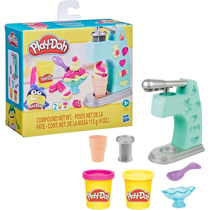 Brinquedo Play-Doh Massinha Mini Sorveteria Divertida Cores variadas