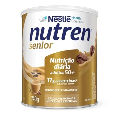 [Rec] Complemento Alimentar Nutren Senior, Café com Leite, 740g