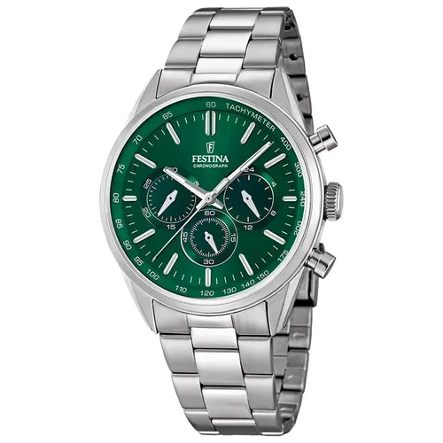 Relógio Festina Timeless Chronograph Masculino Aço