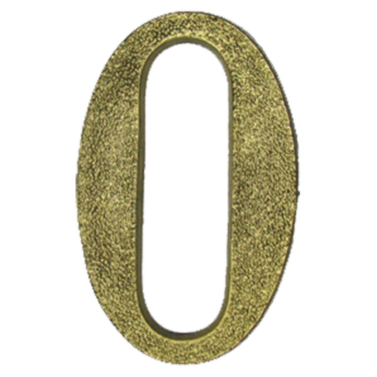 Número Residencial Plástico N°0 Bronze 10Cm Kala
