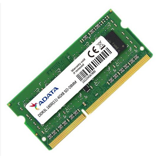 Memória RAM Para Notebook Adata 4GB, DDR3L, 1600MHz - AEDS1600W4G11-BNAD