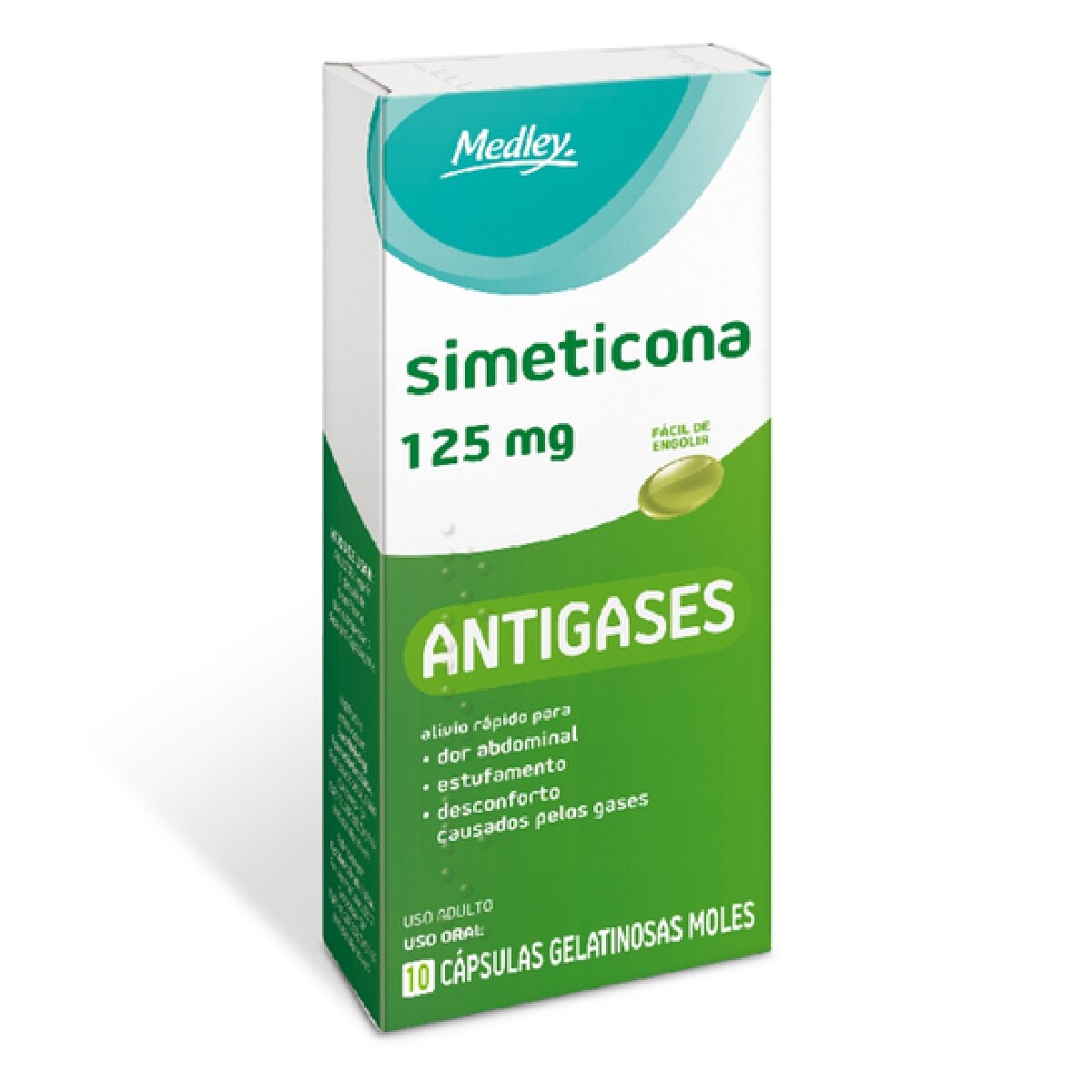 Simeticona 125mg 10 Capsulas Medley