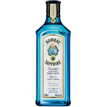 Gin Bombay Sapphire Dry London 750ml - Bacardi