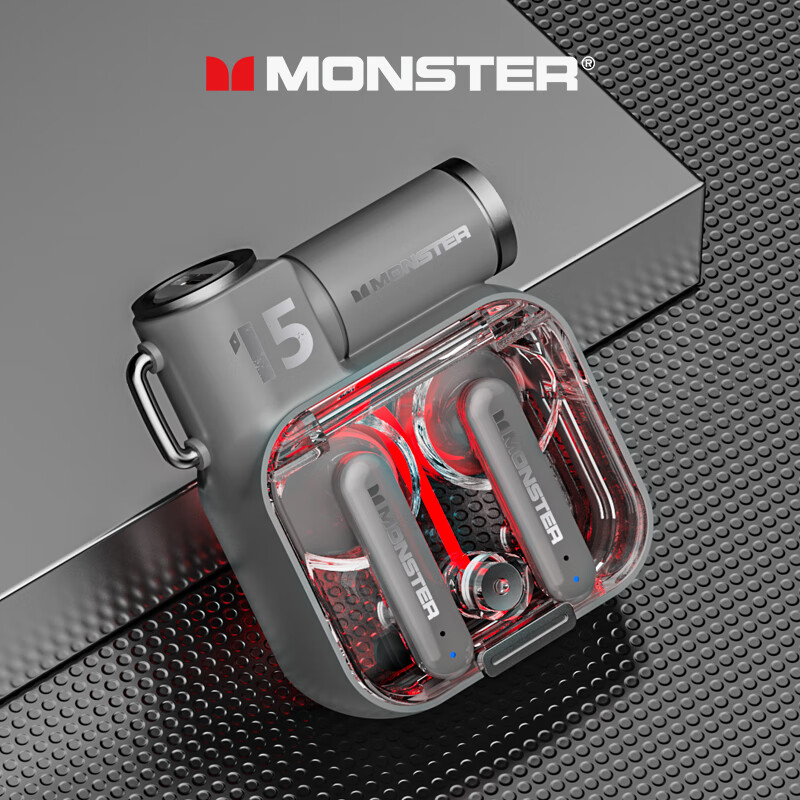 Fone de Ouvido Monster Gaming Earbuds Sem Fio Bluetooth 5.3 TWS - XKT15