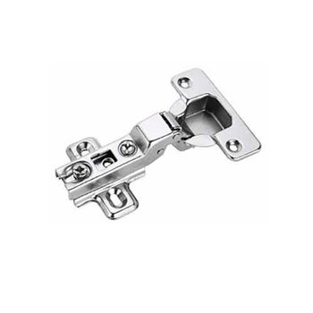 Dobradiça 110º Curva Deslizante Niquelado 35mm com Parafusos 10 un Leo