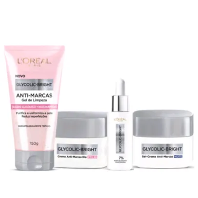 Kit completo L'Oréal Paris Glycolic Bright