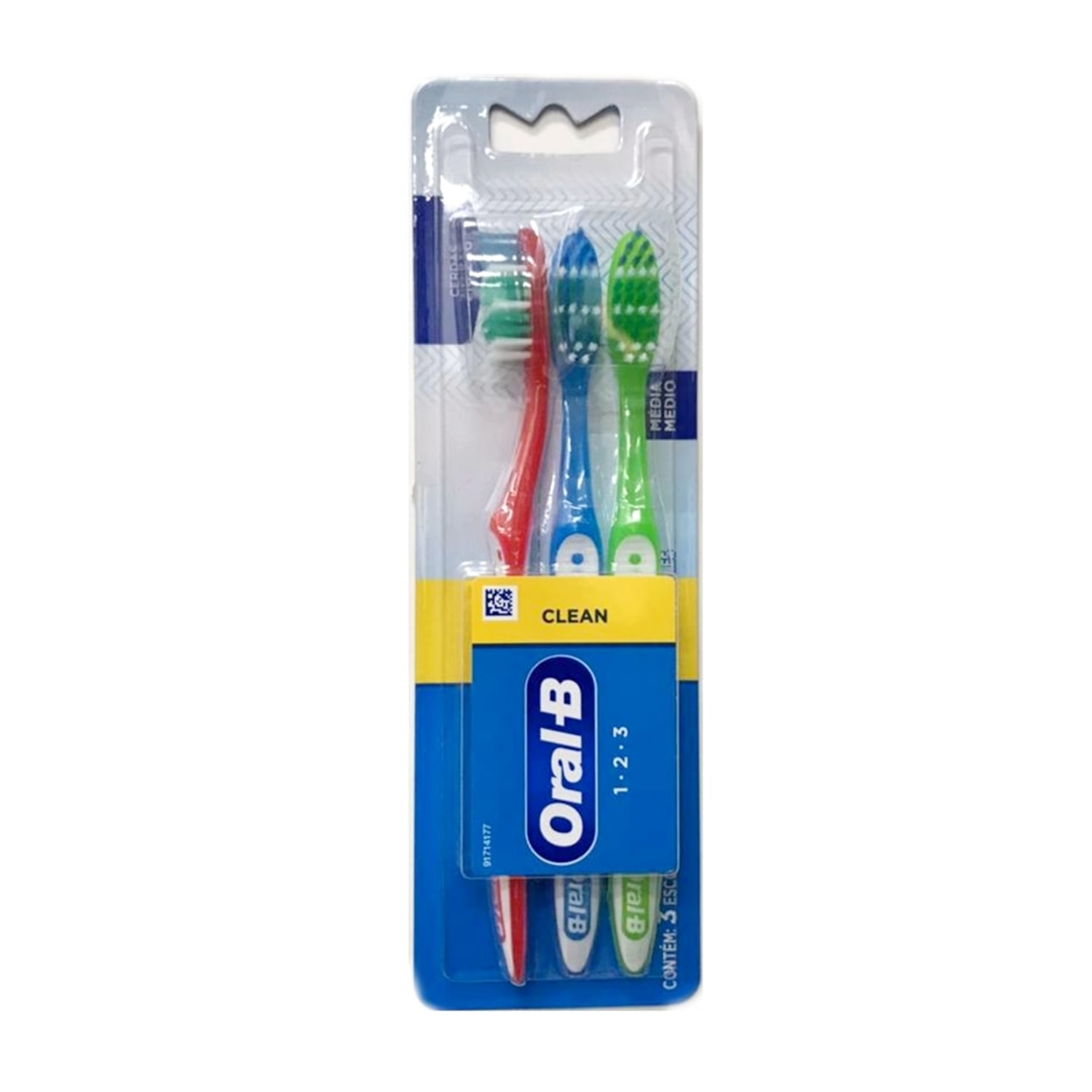 Escova Dental Oral-B 123 Antibacteriano Leve 3 Pague 2