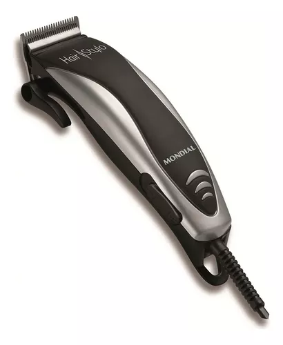 Máquina de cortar cabelo Hair Stylo Mondial Preto com prata Cr-02 Preto 110v