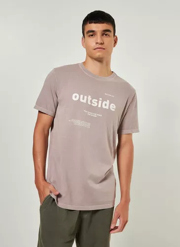 Camiseta Estonada Escrito Outside + Outros modelos na descrição Tamanho PP P M