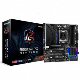 Placa Mãe ASRock B650M PG Riptide AMD Micro ATX DDR5 - 90-MXBJ9*