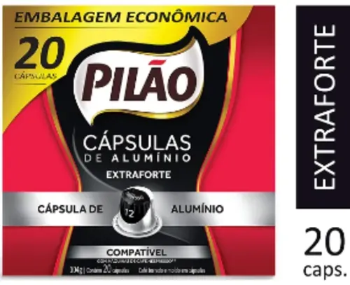 Café Pilão Cápsula Extraforte 20 unidades