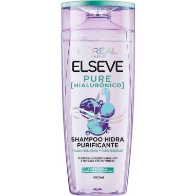 L'Oréal Paris Elseve Shampoo Hidra Purificante Pure Hialurônico 400ml