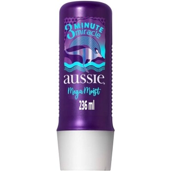 Tratamento Aussie Mega Moist 3 Minute Miracle Abacate e Óleo De Jojoba 236ml