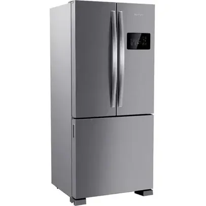 Geladeira Brastemp BRO85AK Frost Free Side Inverse 3 Portas A+++ 554 Litros Inox