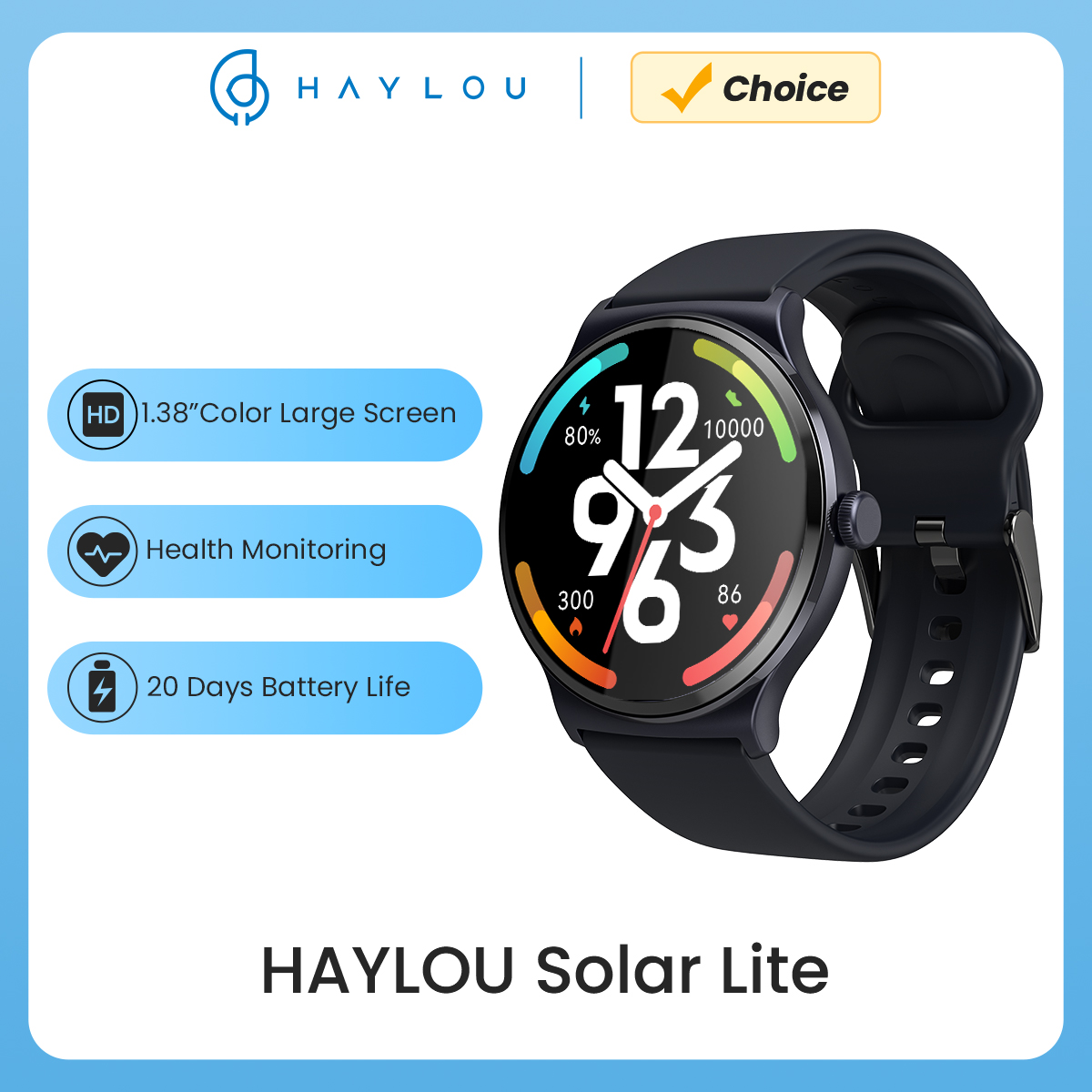 Smartwatch Haylou Solar Lite 1,38"